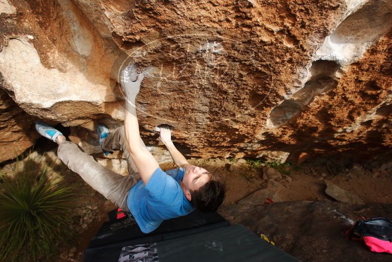 Bouldering in Hueco Tanks on 12/21/2018 with Blue Lizard Climbing and Yoga

Filename: SRM_20181221_1515560.jpg
Aperture: f/5.6
Shutter Speed: 1/320
Body: Canon EOS-1D Mark II
Lens: Canon EF 16-35mm f/2.8 L