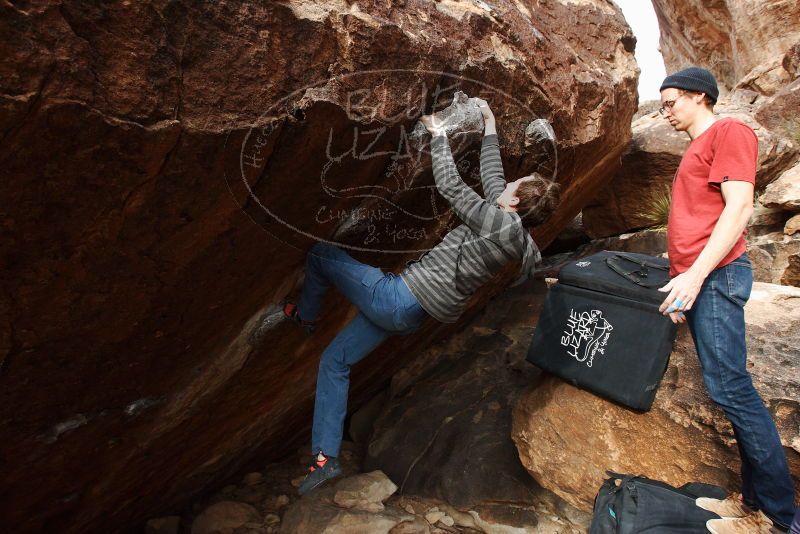 Bouldering in Hueco Tanks on 12/21/2018 with Blue Lizard Climbing and Yoga

Filename: SRM_20181221_1550160.jpg
Aperture: f/6.3
Shutter Speed: 1/250
Body: Canon EOS-1D Mark II
Lens: Canon EF 16-35mm f/2.8 L