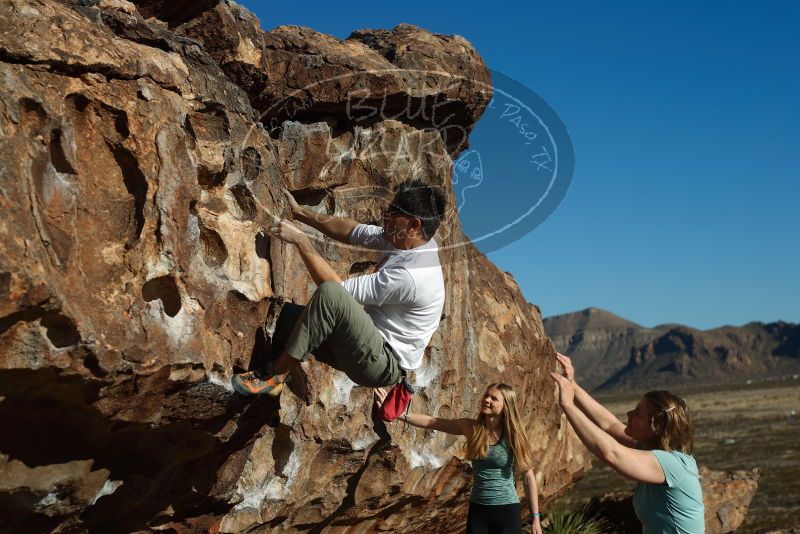 Bouldering in Hueco Tanks on 12/22/2018 with Blue Lizard Climbing and Yoga

Filename: SRM_20181222_1022080.jpg
Aperture: f/4.0
Shutter Speed: 1/1250
Body: Canon EOS-1D Mark II
Lens: Canon EF 50mm f/1.8 II