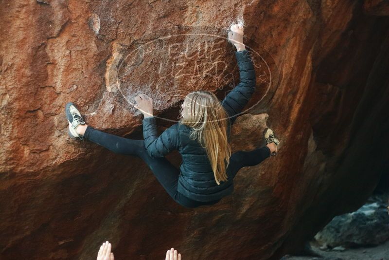 Bouldering in Hueco Tanks on 12/22/2018 with Blue Lizard Climbing and Yoga

Filename: SRM_20181222_1742500.jpg
Aperture: f/2.5
Shutter Speed: 1/400
Body: Canon EOS-1D Mark II
Lens: Canon EF 50mm f/1.8 II