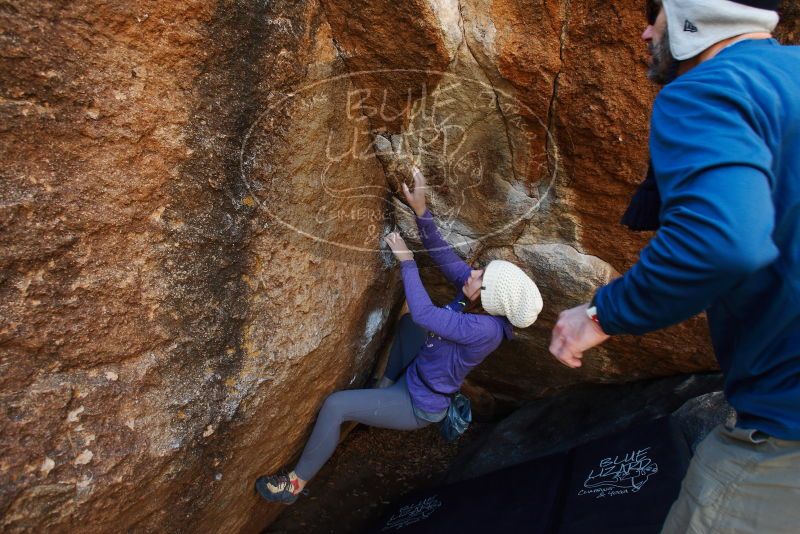 Bouldering in Hueco Tanks on 12/23/2018 with Blue Lizard Climbing and Yoga

Filename: SRM_20181223_1058300.jpg
Aperture: f/5.6
Shutter Speed: 1/125
Body: Canon EOS-1D Mark II
Lens: Canon EF 16-35mm f/2.8 L