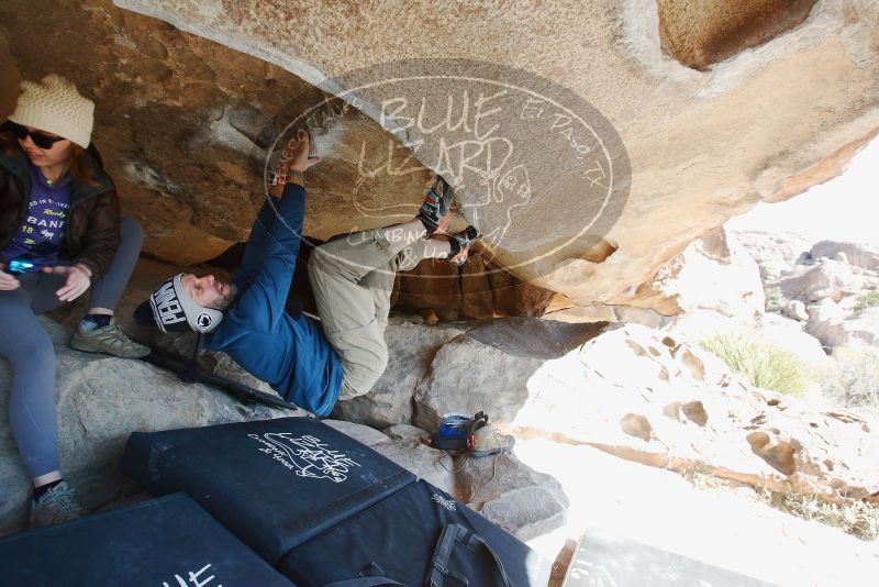 Bouldering in Hueco Tanks on 12/23/2018 with Blue Lizard Climbing and Yoga

Filename: SRM_20181223_1212010.jpg
Aperture: f/5.6
Shutter Speed: 1/200
Body: Canon EOS-1D Mark II
Lens: Canon EF 16-35mm f/2.8 L