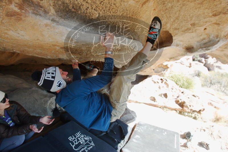 Bouldering in Hueco Tanks on 12/23/2018 with Blue Lizard Climbing and Yoga

Filename: SRM_20181223_1212141.jpg
Aperture: f/5.6
Shutter Speed: 1/250
Body: Canon EOS-1D Mark II
Lens: Canon EF 16-35mm f/2.8 L