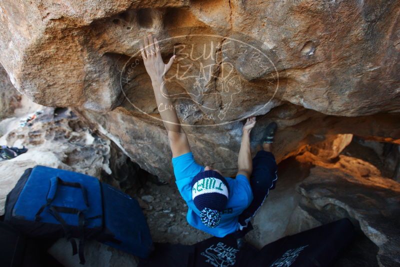 Bouldering in Hueco Tanks on 12/23/2018 with Blue Lizard Climbing and Yoga

Filename: SRM_20181223_1412050.jpg
Aperture: f/4.0
Shutter Speed: 1/320
Body: Canon EOS-1D Mark II
Lens: Canon EF 16-35mm f/2.8 L