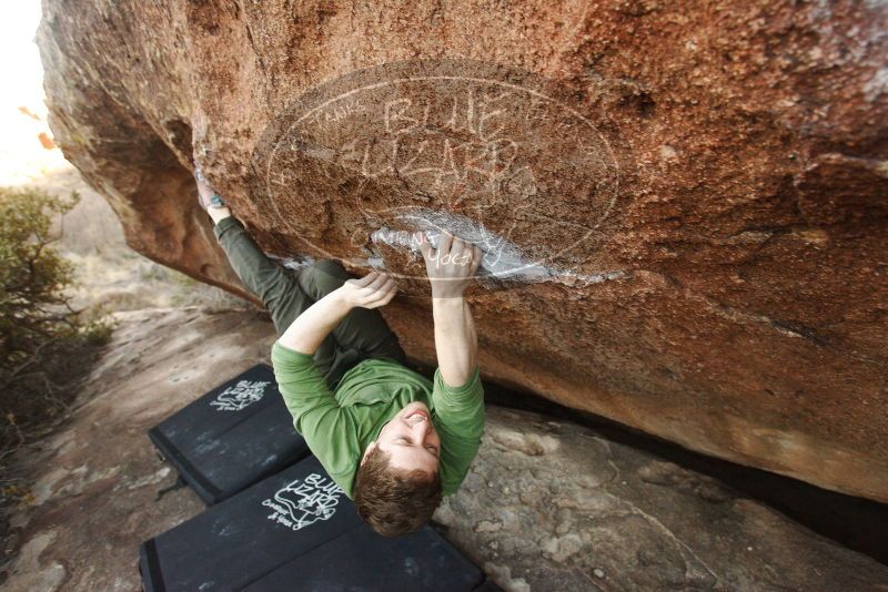 Bouldering in Hueco Tanks on 12/23/2018 with Blue Lizard Climbing and Yoga

Filename: SRM_20181223_1714590.jpg
Aperture: f/4.0
Shutter Speed: 1/250
Body: Canon EOS-1D Mark II
Lens: Canon EF 16-35mm f/2.8 L