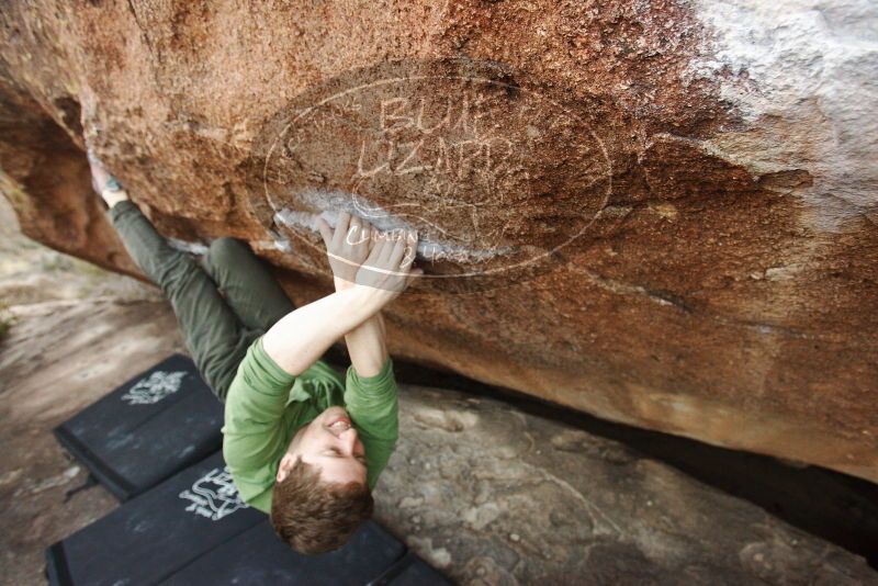 Bouldering in Hueco Tanks on 12/23/2018 with Blue Lizard Climbing and Yoga

Filename: SRM_20181223_1714591.jpg
Aperture: f/4.0
Shutter Speed: 1/200
Body: Canon EOS-1D Mark II
Lens: Canon EF 16-35mm f/2.8 L