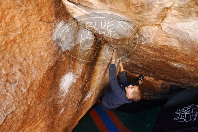 Bouldering in Hueco Tanks on 12/24/2018 with Blue Lizard Climbing and Yoga

Filename: SRM_20181224_1107280.jpg
Aperture: f/4.5
Shutter Speed: 1/200
Body: Canon EOS-1D Mark II
Lens: Canon EF 16-35mm f/2.8 L