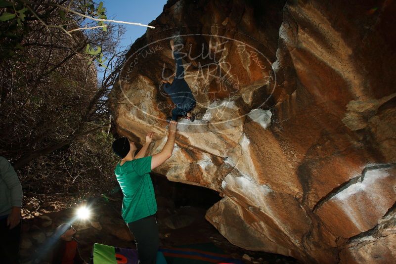 Bouldering in Hueco Tanks on 12/24/2018 with Blue Lizard Climbing and Yoga

Filename: SRM_20181224_1441050.jpg
Aperture: f/8.0
Shutter Speed: 1/250
Body: Canon EOS-1D Mark II
Lens: Canon EF 16-35mm f/2.8 L