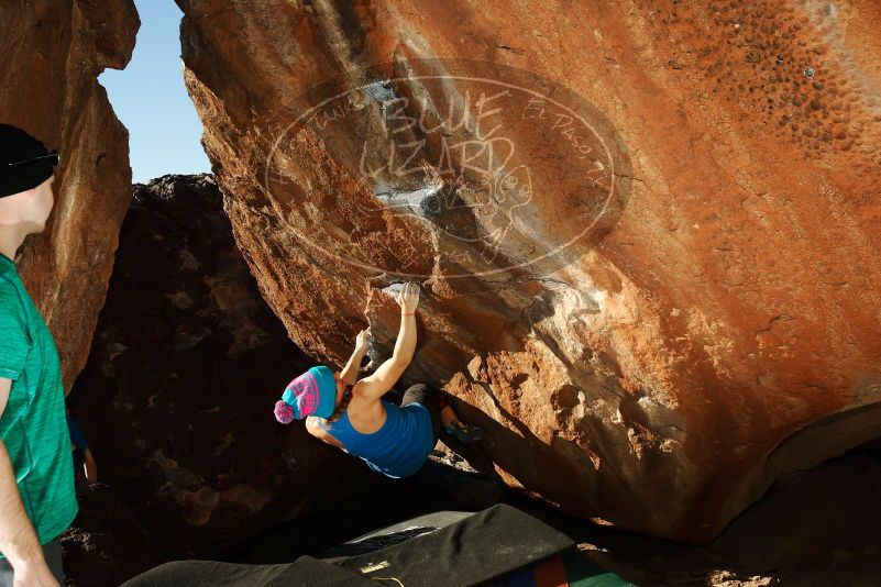 Bouldering in Hueco Tanks on 12/24/2018 with Blue Lizard Climbing and Yoga

Filename: SRM_20181224_1610500.jpg
Aperture: f/8.0
Shutter Speed: 1/250
Body: Canon EOS-1D Mark II
Lens: Canon EF 16-35mm f/2.8 L