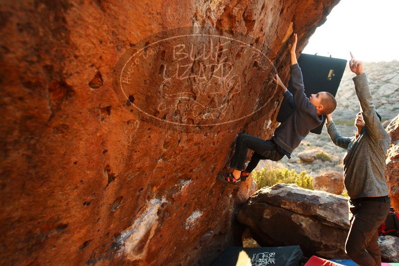 Bouldering in Hueco Tanks on 12/24/2018 with Blue Lizard Climbing and Yoga

Filename: SRM_20181224_1751310.jpg
Aperture: f/4.0
Shutter Speed: 1/200
Body: Canon EOS-1D Mark II
Lens: Canon EF 16-35mm f/2.8 L