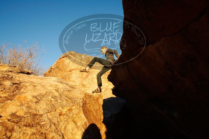 Bouldering in Hueco Tanks on 12/24/2018 with Blue Lizard Climbing and Yoga

Filename: SRM_20181224_1752400.jpg
Aperture: f/10.0
Shutter Speed: 1/200
Body: Canon EOS-1D Mark II
Lens: Canon EF 16-35mm f/2.8 L