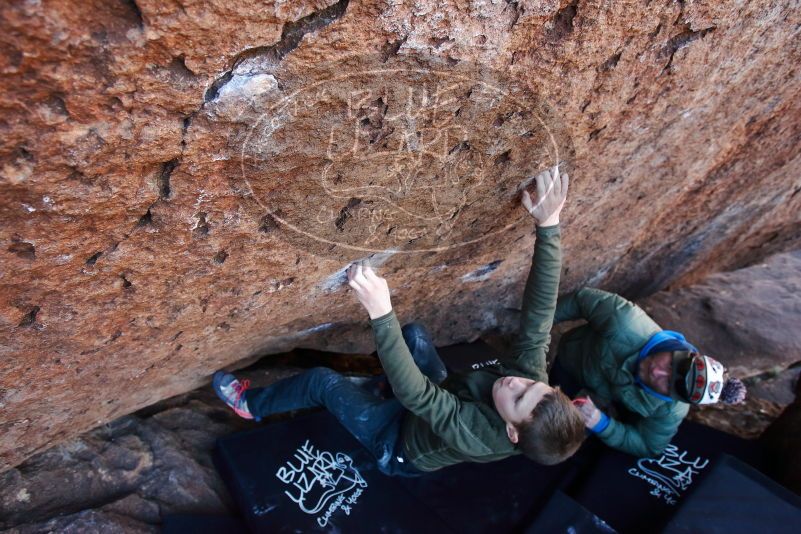 Bouldering in Hueco Tanks on 12/30/2018 with Blue Lizard Climbing and Yoga

Filename: SRM_20181230_1401050.jpg
Aperture: f/4.5
Shutter Speed: 1/250
Body: Canon EOS-1D Mark II
Lens: Canon EF 16-35mm f/2.8 L