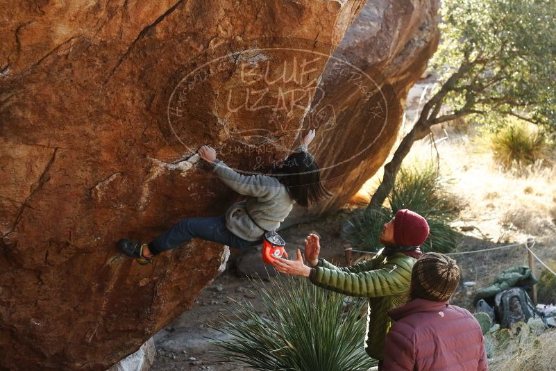 Bouldering in Hueco Tanks on 12/30/2018 with Blue Lizard Climbing and Yoga

Filename: SRM_20181230_1536160.jpg
Aperture: f/4.5
Shutter Speed: 1/400
Body: Canon EOS-1D Mark II
Lens: Canon EF 50mm f/1.8 II