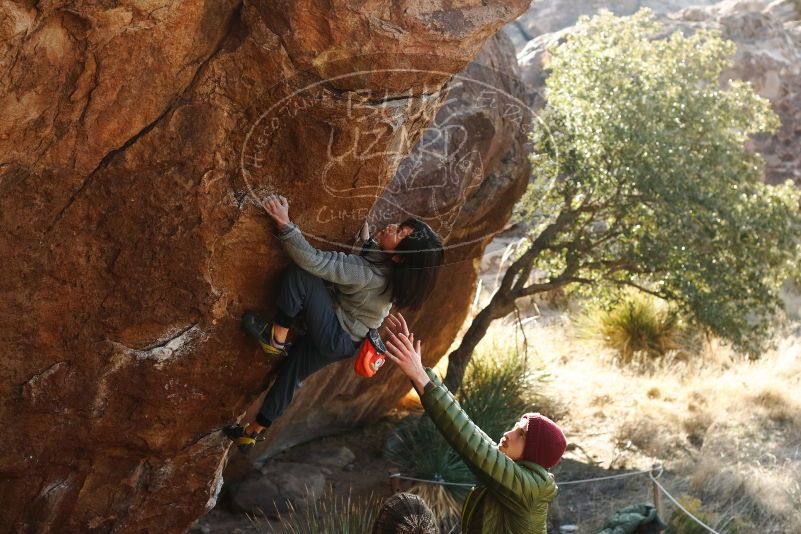 Bouldering in Hueco Tanks on 12/30/2018 with Blue Lizard Climbing and Yoga

Filename: SRM_20181230_1536390.jpg
Aperture: f/5.0
Shutter Speed: 1/400
Body: Canon EOS-1D Mark II
Lens: Canon EF 50mm f/1.8 II