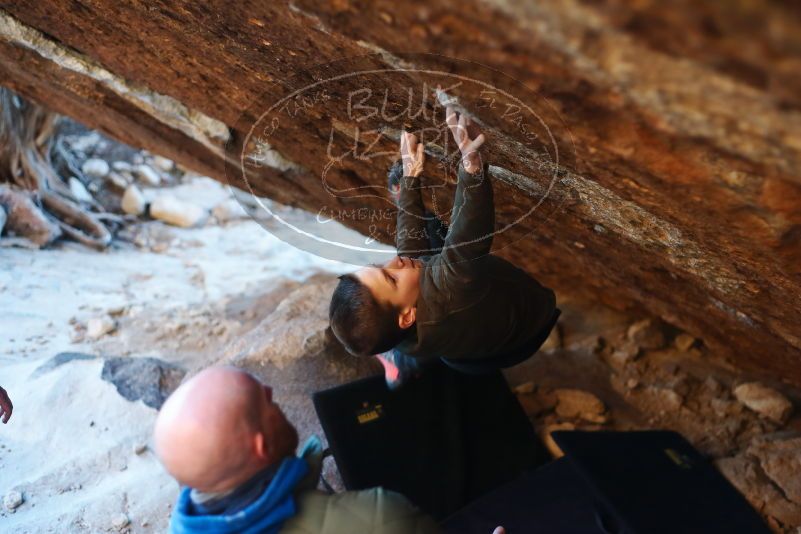 Bouldering in Hueco Tanks on 12/30/2018 with Blue Lizard Climbing and Yoga

Filename: SRM_20181230_1746530.jpg
Aperture: f/2.2
Shutter Speed: 1/250
Body: Canon EOS-1D Mark II
Lens: Canon EF 50mm f/1.8 II