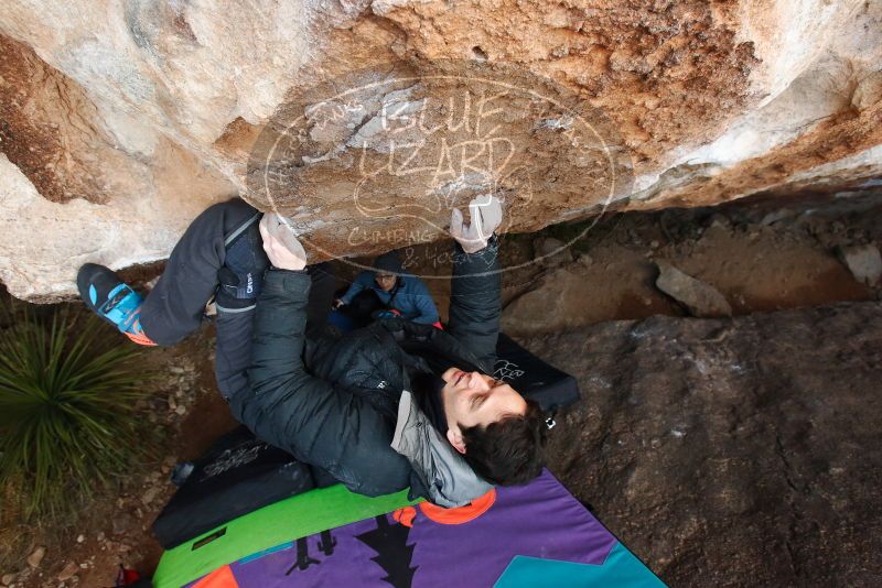 Bouldering in Hueco Tanks on 01/01/2019 with Blue Lizard Climbing and Yoga

Filename: SRM_20190101_1112260.jpg
Aperture: f/5.0
Shutter Speed: 1/200
Body: Canon EOS-1D Mark II
Lens: Canon EF 16-35mm f/2.8 L