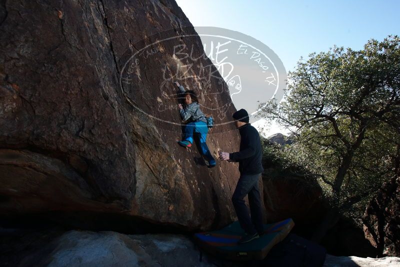 Bouldering in Hueco Tanks on 01/01/2019 with Blue Lizard Climbing and Yoga

Filename: SRM_20190101_1218370.jpg
Aperture: f/7.1
Shutter Speed: 1/250
Body: Canon EOS-1D Mark II
Lens: Canon EF 16-35mm f/2.8 L