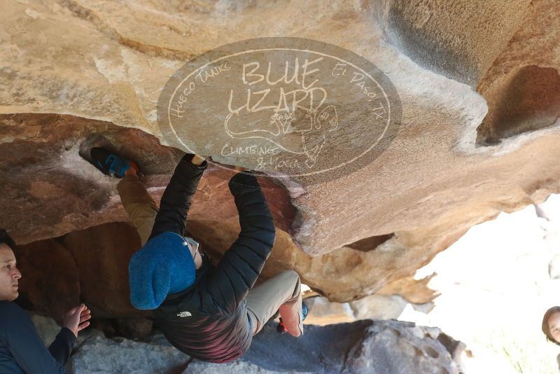 Bouldering in Hueco Tanks on 12/31/2018 with Blue Lizard Climbing and Yoga

Filename: SRM_20181231_1511060.jpg
Aperture: f/4.0
Shutter Speed: 1/320
Body: Canon EOS-1D Mark II
Lens: Canon EF 50mm f/1.8 II