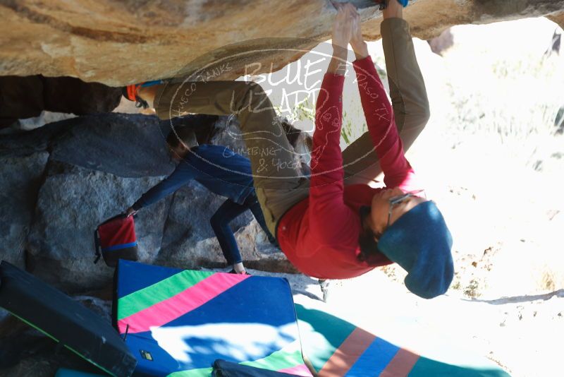 Bouldering in Hueco Tanks on 12/31/2018 with Blue Lizard Climbing and Yoga

Filename: SRM_20181231_1520140.jpg
Aperture: f/4.0
Shutter Speed: 1/250
Body: Canon EOS-1D Mark II
Lens: Canon EF 50mm f/1.8 II