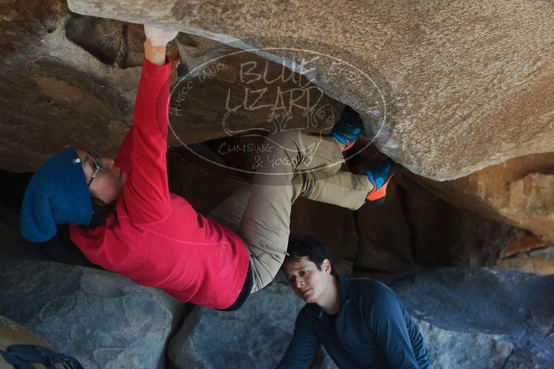 Bouldering in Hueco Tanks on 12/31/2018 with Blue Lizard Climbing and Yoga

Filename: SRM_20181231_1538300.jpg
Aperture: f/4.0
Shutter Speed: 1/250
Body: Canon EOS-1D Mark II
Lens: Canon EF 50mm f/1.8 II