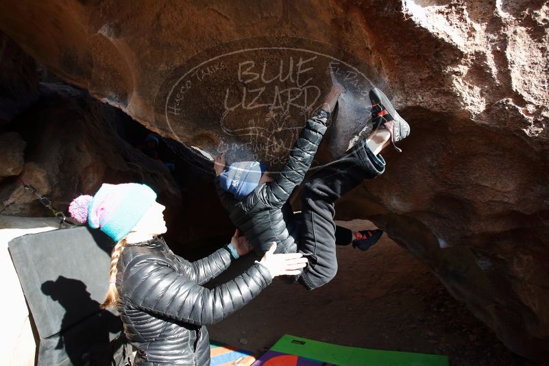 Bouldering in Hueco Tanks on 01/02/2019 with Blue Lizard Climbing and Yoga

Filename: SRM_20190102_1059160.jpg
Aperture: f/5.0
Shutter Speed: 1/640
Body: Canon EOS-1D Mark II
Lens: Canon EF 16-35mm f/2.8 L