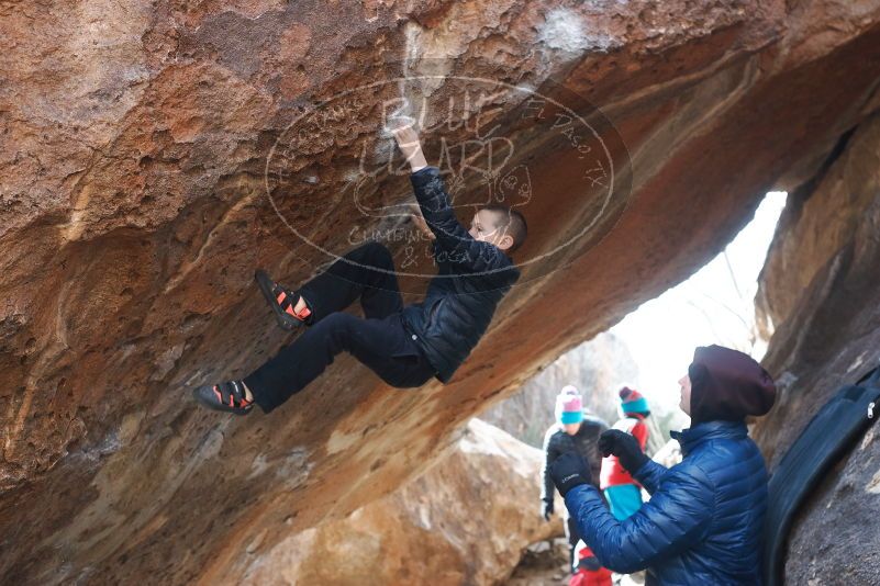 Bouldering in Hueco Tanks on 01/02/2019 with Blue Lizard Climbing and Yoga

Filename: SRM_20190102_1229360.jpg
Aperture: f/4.0
Shutter Speed: 1/320
Body: Canon EOS-1D Mark II
Lens: Canon EF 50mm f/1.8 II