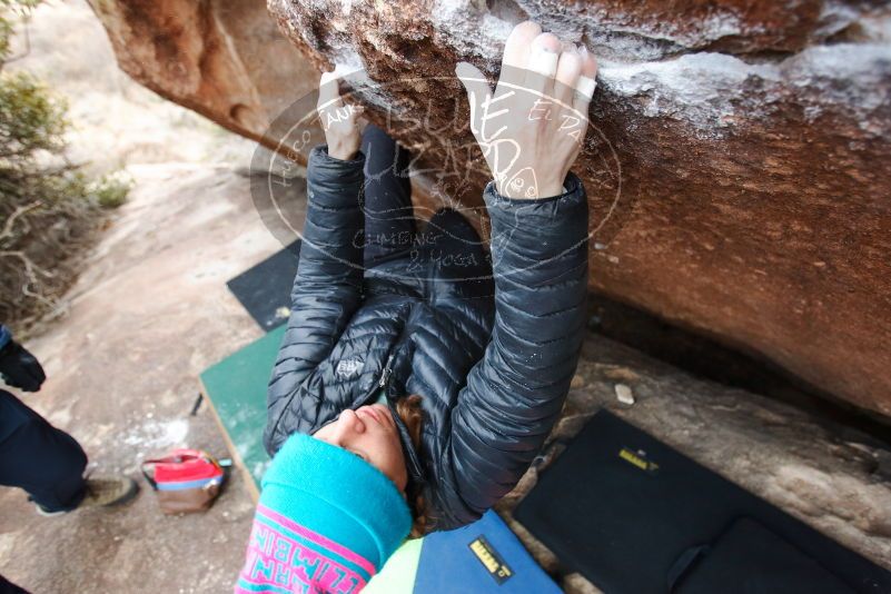 Bouldering in Hueco Tanks on 01/02/2019 with Blue Lizard Climbing and Yoga

Filename: SRM_20190102_1729560.jpg
Aperture: f/3.5
Shutter Speed: 1/160
Body: Canon EOS-1D Mark II
Lens: Canon EF 16-35mm f/2.8 L