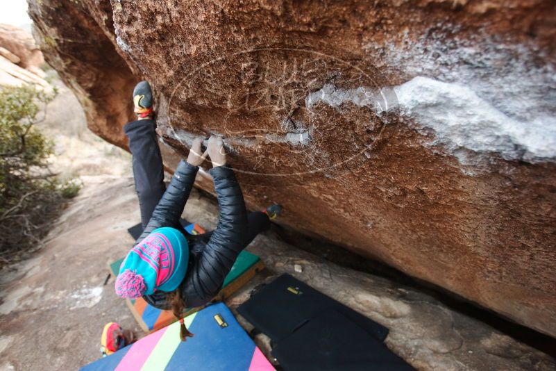 Bouldering in Hueco Tanks on 01/02/2019 with Blue Lizard Climbing and Yoga

Filename: SRM_20190102_1734150.jpg
Aperture: f/4.0
Shutter Speed: 1/160
Body: Canon EOS-1D Mark II
Lens: Canon EF 16-35mm f/2.8 L