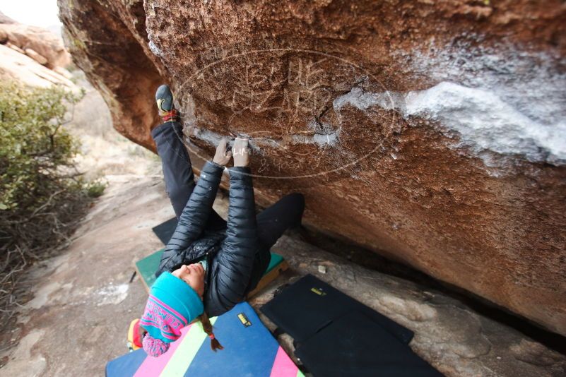 Bouldering in Hueco Tanks on 01/02/2019 with Blue Lizard Climbing and Yoga

Filename: SRM_20190102_1734180.jpg
Aperture: f/4.0
Shutter Speed: 1/160
Body: Canon EOS-1D Mark II
Lens: Canon EF 16-35mm f/2.8 L