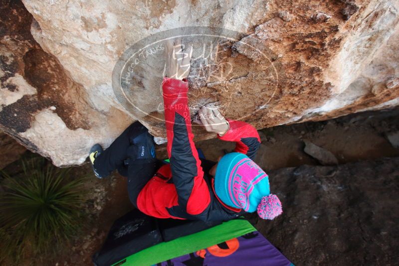 Bouldering in Hueco Tanks on 01/01/2019 with Blue Lizard Climbing and Yoga

Filename: SRM_20190101_1110140.jpg
Aperture: f/5.0
Shutter Speed: 1/250
Body: Canon EOS-1D Mark II
Lens: Canon EF 16-35mm f/2.8 L