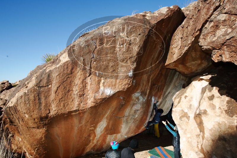 Bouldering in Hueco Tanks on 01/01/2019 with Blue Lizard Climbing and Yoga

Filename: SRM_20190101_1158400.jpg
Aperture: f/8.0
Shutter Speed: 1/250
Body: Canon EOS-1D Mark II
Lens: Canon EF 16-35mm f/2.8 L