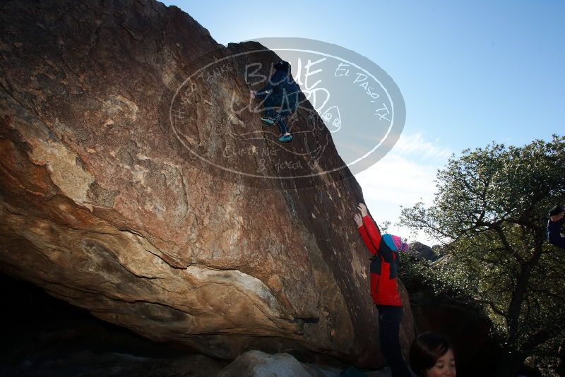 Bouldering in Hueco Tanks on 01/01/2019 with Blue Lizard Climbing and Yoga

Filename: SRM_20190101_1230400.jpg
Aperture: f/7.1
Shutter Speed: 1/250
Body: Canon EOS-1D Mark II
Lens: Canon EF 16-35mm f/2.8 L