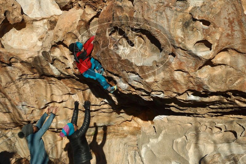 Bouldering in Hueco Tanks on 01/01/2019 with Blue Lizard Climbing and Yoga

Filename: SRM_20190101_1702330.jpg
Aperture: f/4.0
Shutter Speed: 1/800
Body: Canon EOS-1D Mark II
Lens: Canon EF 50mm f/1.8 II