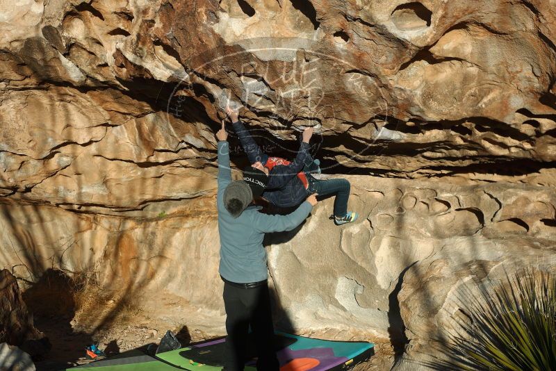 Bouldering in Hueco Tanks on 01/01/2019 with Blue Lizard Climbing and Yoga

Filename: SRM_20190101_1704150.jpg
Aperture: f/4.0
Shutter Speed: 1/800
Body: Canon EOS-1D Mark II
Lens: Canon EF 50mm f/1.8 II