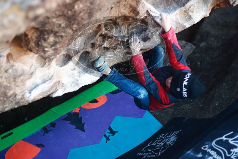 Bouldering in Hueco Tanks on 12/31/2018 with Blue Lizard Climbing and Yoga

Filename: SRM_20181231_1017140.jpg
Aperture: f/2.5
Shutter Speed: 1/250
Body: Canon EOS-1D Mark II
Lens: Canon EF 50mm f/1.8 II