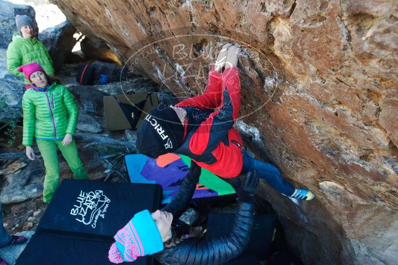 Bouldering in Hueco Tanks on 12/31/2018 with Blue Lizard Climbing and Yoga

Filename: SRM_20181231_1234280.jpg
Aperture: f/5.0
Shutter Speed: 1/250
Body: Canon EOS-1D Mark II
Lens: Canon EF 16-35mm f/2.8 L