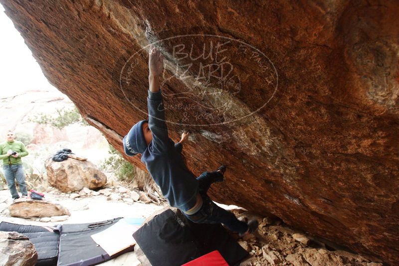 Bouldering in Hueco Tanks on 12/28/2018 with Blue Lizard Climbing and Yoga

Filename: SRM_20181228_1207070.jpg
Aperture: f/5.0
Shutter Speed: 1/200
Body: Canon EOS-1D Mark II
Lens: Canon EF 16-35mm f/2.8 L