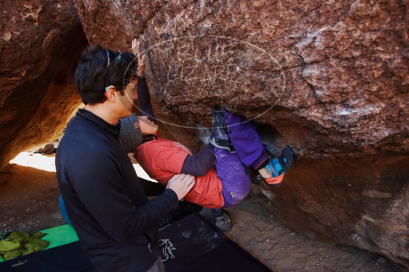 Bouldering in Hueco Tanks on 01/05/2019 with Blue Lizard Climbing and Yoga

Filename: SRM_20190105_1126560.jpg
Aperture: f/4.0
Shutter Speed: 1/200
Body: Canon EOS-1D Mark II
Lens: Canon EF 16-35mm f/2.8 L