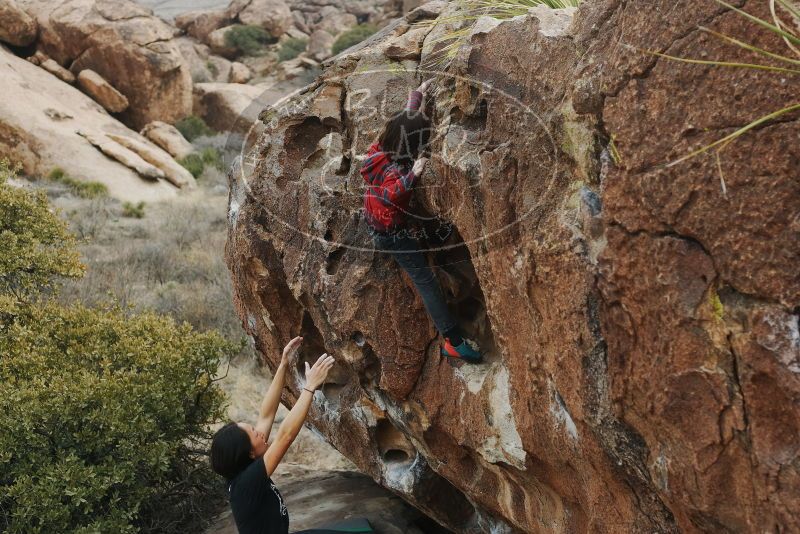 Bouldering in Hueco Tanks on 01/06/2019 with Blue Lizard Climbing and Yoga

Filename: SRM_20190106_1316160.jpg
Aperture: f/4.0
Shutter Speed: 1/640
Body: Canon EOS-1D Mark II
Lens: Canon EF 50mm f/1.8 II