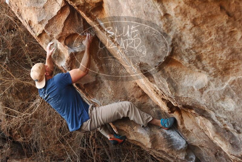 Bouldering in Hueco Tanks on 01/12/2019 with Blue Lizard Climbing and Yoga

Filename: SRM_20190112_1300520.jpg
Aperture: f/3.5
Shutter Speed: 1/320
Body: Canon EOS-1D Mark II
Lens: Canon EF 50mm f/1.8 II