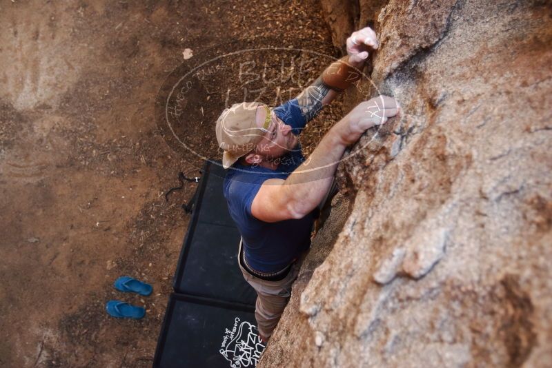 Bouldering in Hueco Tanks on 01/12/2019 with Blue Lizard Climbing and Yoga

Filename: SRM_20190112_1548160.jpg
Aperture: f/2.8
Shutter Speed: 1/160
Body: Canon EOS-1D Mark II
Lens: Canon EF 16-35mm f/2.8 L