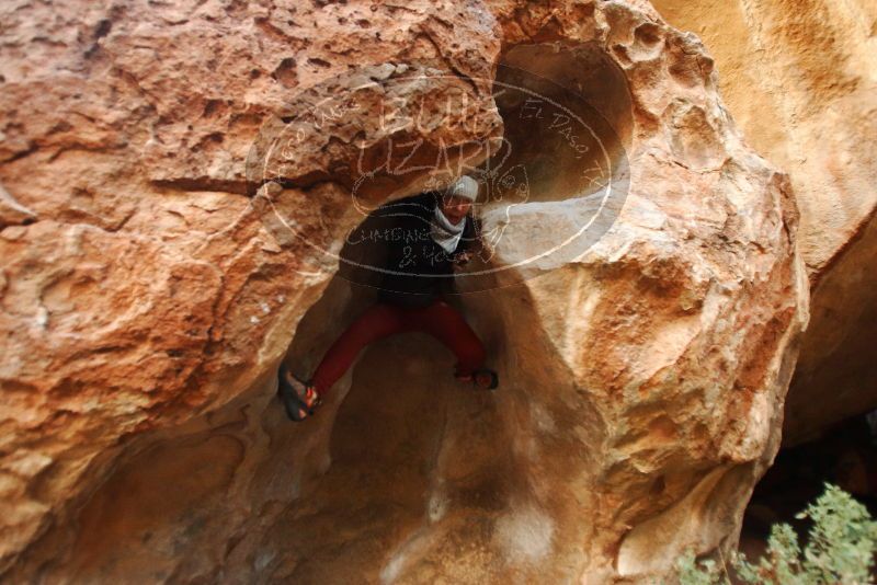 Bouldering in Hueco Tanks on 01/12/2019 with Blue Lizard Climbing and Yoga

Filename: SRM_20190112_1809170.jpg
Aperture: f/2.8
Shutter Speed: 1/100
Body: Canon EOS-1D Mark II
Lens: Canon EF 16-35mm f/2.8 L