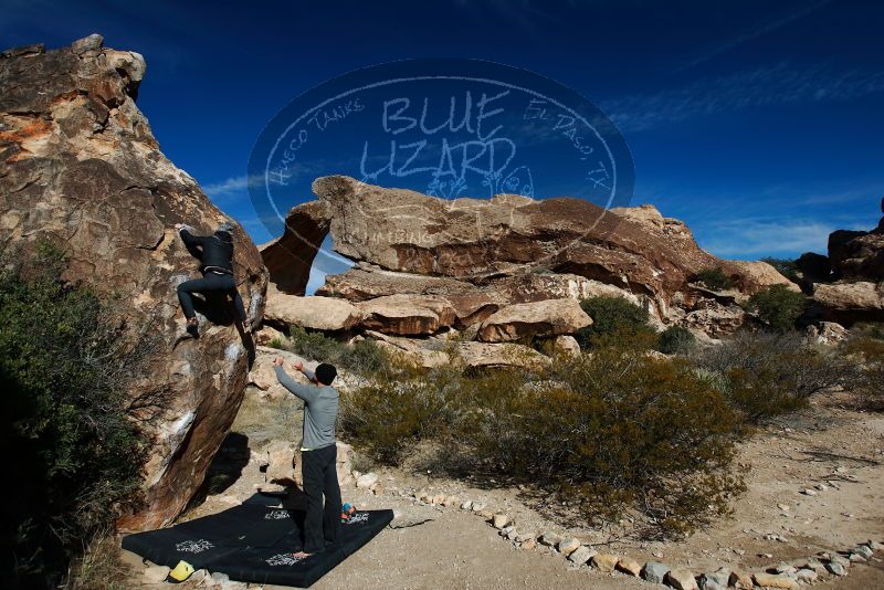 Bouldering in Hueco Tanks on 01/13/2019 with Blue Lizard Climbing and Yoga

Filename: SRM_20190113_1101590.jpg
Aperture: f/5.6
Shutter Speed: 1/320
Body: Canon EOS-1D Mark II
Lens: Canon EF 16-35mm f/2.8 L