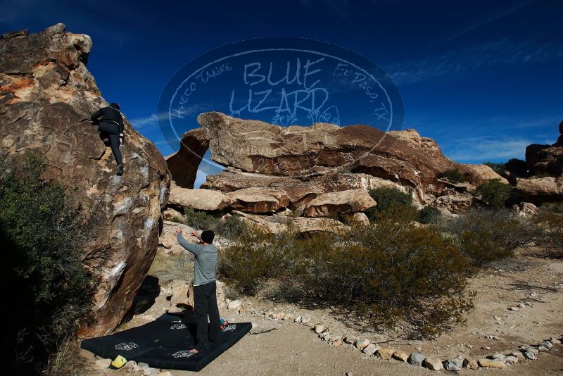 Bouldering in Hueco Tanks on 01/13/2019 with Blue Lizard Climbing and Yoga

Filename: SRM_20190113_1102140.jpg
Aperture: f/5.6
Shutter Speed: 1/320
Body: Canon EOS-1D Mark II
Lens: Canon EF 16-35mm f/2.8 L