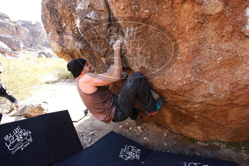 Bouldering in Hueco Tanks on 01/13/2019 with Blue Lizard Climbing and Yoga

Filename: SRM_20190113_1153440.jpg
Aperture: f/5.0
Shutter Speed: 1/400
Body: Canon EOS-1D Mark II
Lens: Canon EF 16-35mm f/2.8 L