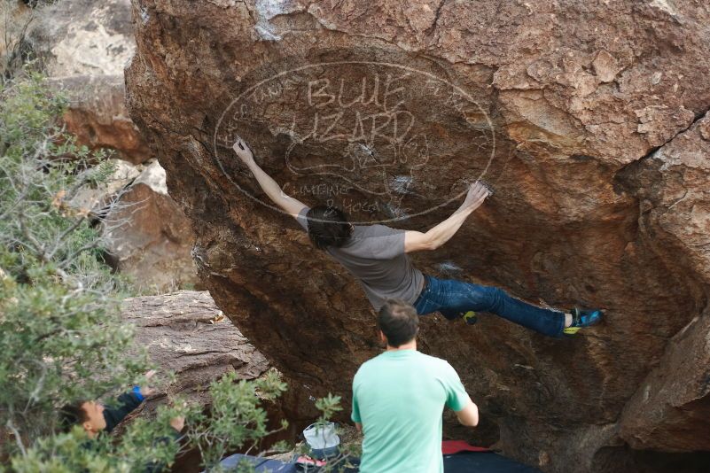 Bouldering in Hueco Tanks on 01/14/2019 with Blue Lizard Climbing and Yoga

Filename: SRM_20190114_1648510.jpg
Aperture: f/2.5
Shutter Speed: 1/320
Body: Canon EOS-1D Mark II
Lens: Canon EF 50mm f/1.8 II