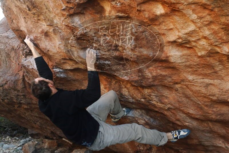 Bouldering in Hueco Tanks on 01/14/2019 with Blue Lizard Climbing and Yoga

Filename: SRM_20190114_1057180.jpg
Aperture: f/3.5
Shutter Speed: 1/250
Body: Canon EOS-1D Mark II
Lens: Canon EF 50mm f/1.8 II