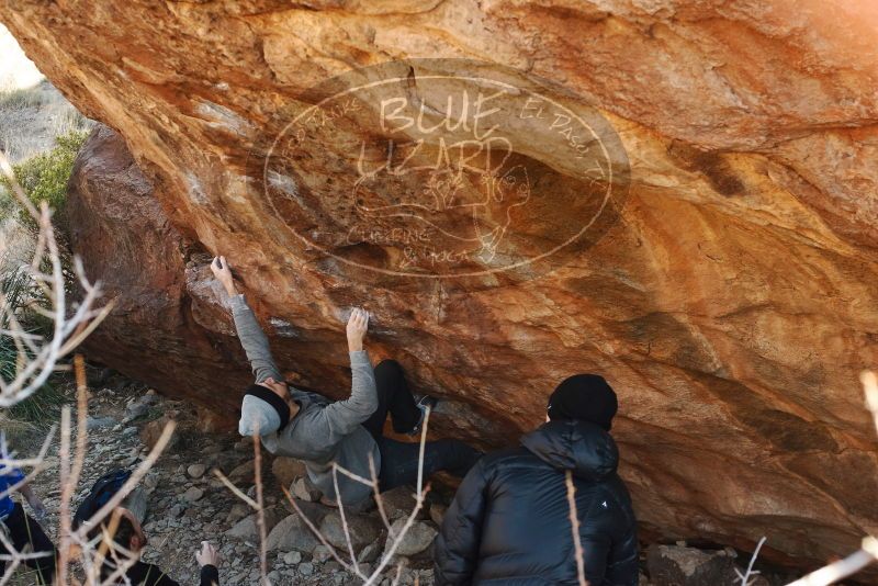 Bouldering in Hueco Tanks on 01/14/2019 with Blue Lizard Climbing and Yoga

Filename: SRM_20190114_1101070.jpg
Aperture: f/4.5
Shutter Speed: 1/250
Body: Canon EOS-1D Mark II
Lens: Canon EF 50mm f/1.8 II