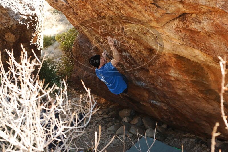 Bouldering in Hueco Tanks on 01/14/2019 with Blue Lizard Climbing and Yoga

Filename: SRM_20190114_1120100.jpg
Aperture: f/4.0
Shutter Speed: 1/250
Body: Canon EOS-1D Mark II
Lens: Canon EF 50mm f/1.8 II