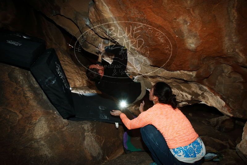 Bouldering in Hueco Tanks on 01/14/2019 with Blue Lizard Climbing and Yoga

Filename: SRM_20190114_1326010.jpg
Aperture: f/8.0
Shutter Speed: 1/250
Body: Canon EOS-1D Mark II
Lens: Canon EF 16-35mm f/2.8 L